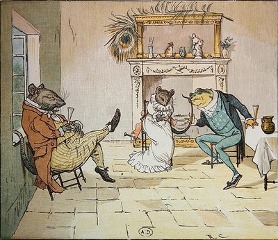 Pray, Mr Frog, will you give us a song?, illustration from A Frog Who Would a Wooing Go, c.1900 by Randolph Caldecott